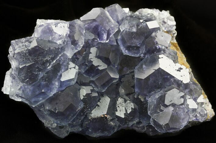 Blue Octahedral Fluorite Crystals - China #46308